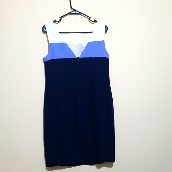 S.L. Fashion Blue Sleeveless Dress Sz 8P - Picture 2 of 9